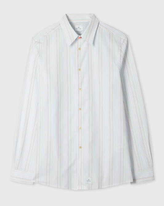 PS Paul Smith Mens Long Sleeve Regular Fit Striped Shirt - 92 Multi Coloured
