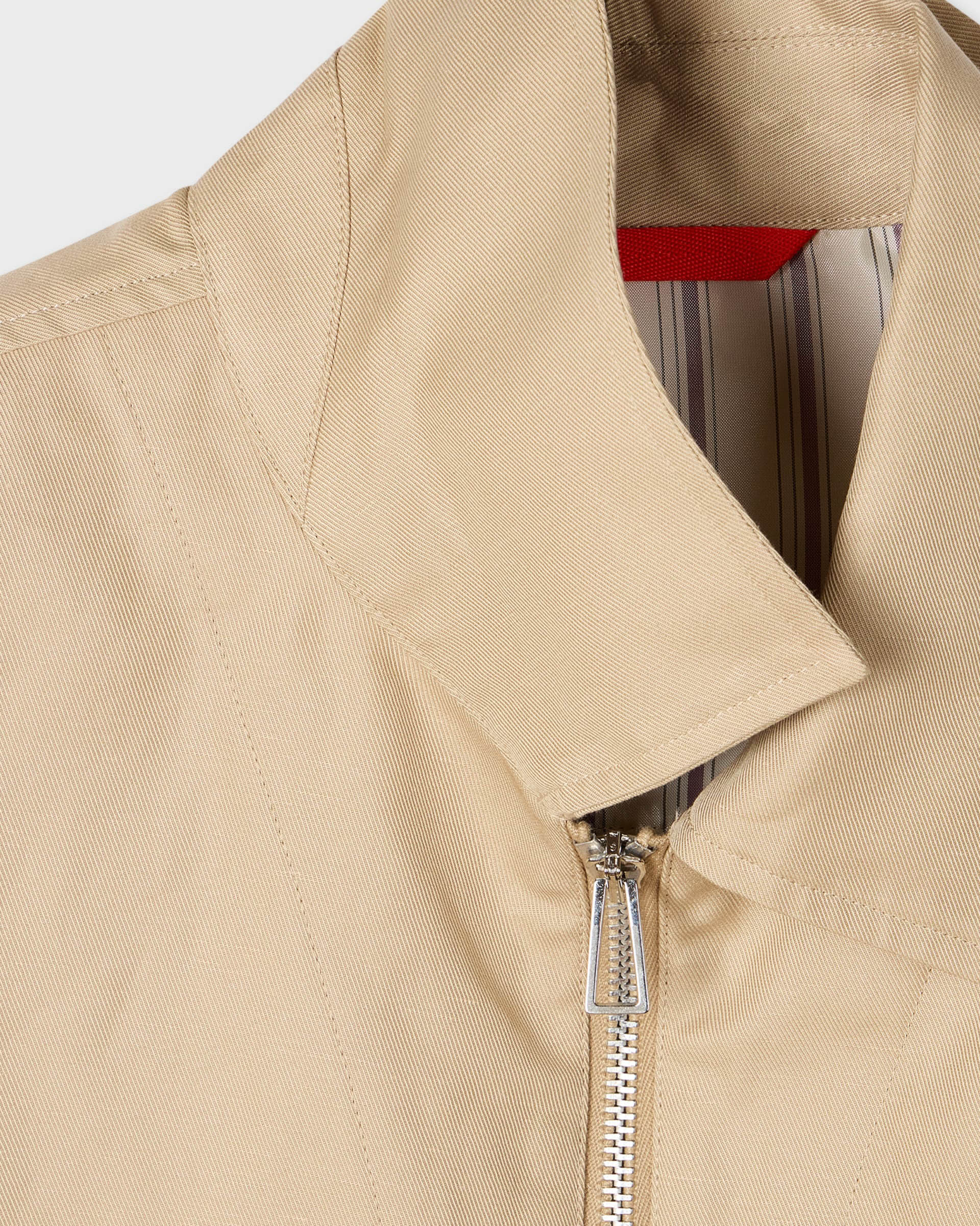 PS Paul Smith Mens Zip Overshirt - 60 Ecru - CHO - Designer Mens Overshirts