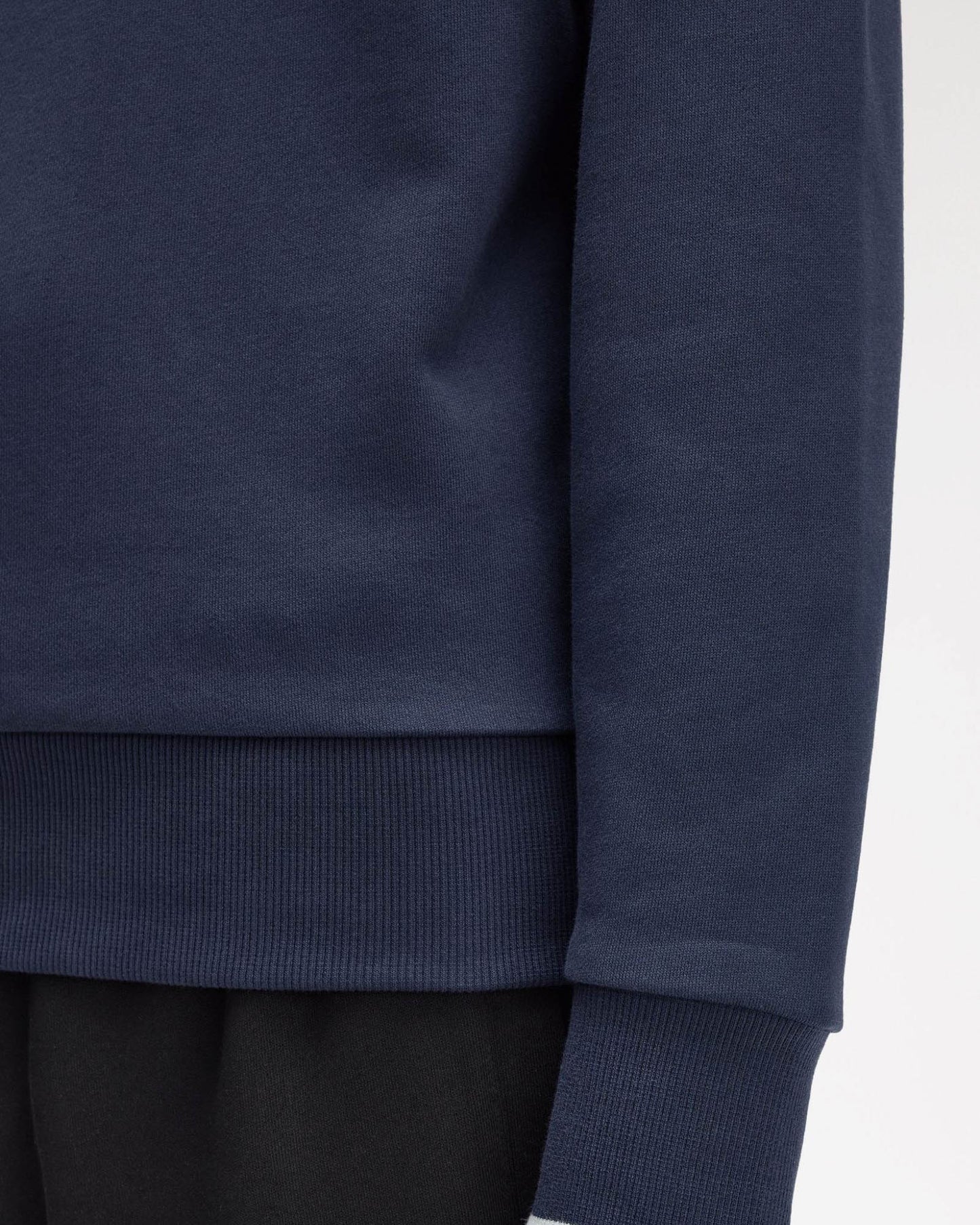 Fred Perry Mens Half Zip Sweatshirt - Dark Airforce/Light Ice/Bayleaf Z47