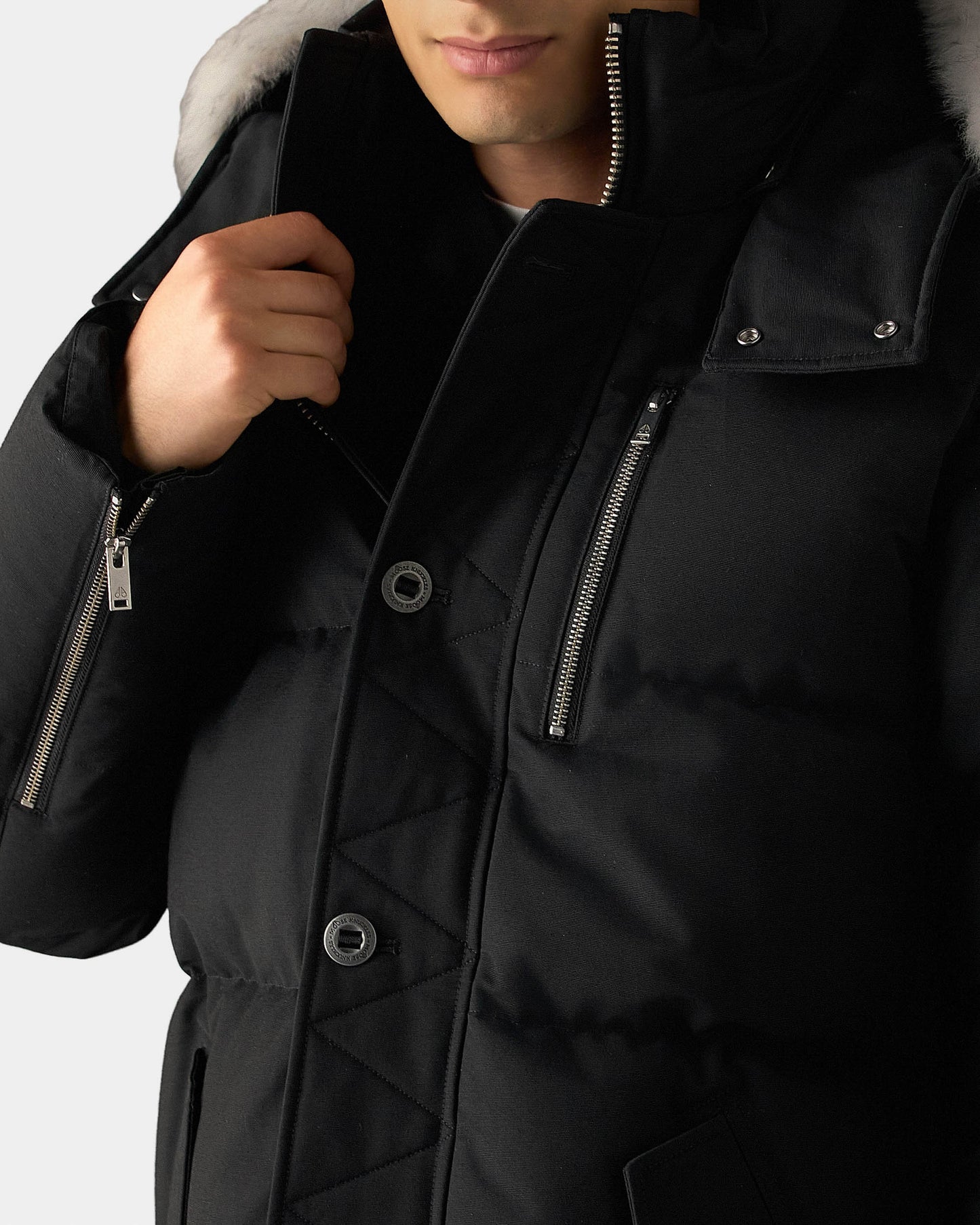 Moose Knuckles Mens Saglek Jacket - Black 292