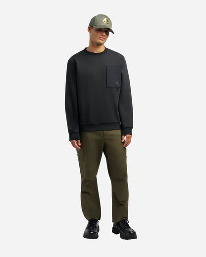 Moose Knuckles Dalon Mens Crew Neck Sweatshirt - Black 292