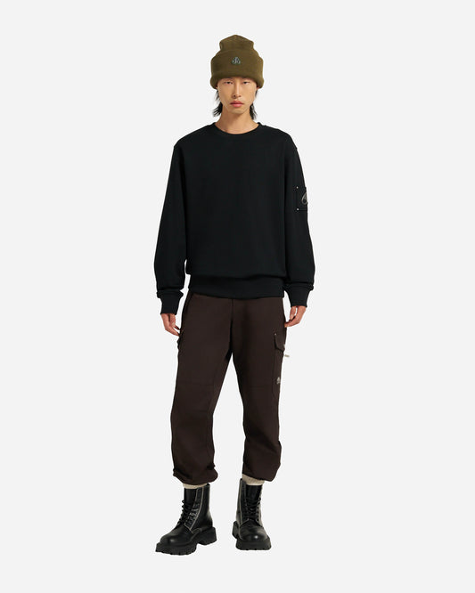 Moose Knuckles Hartsfield Mens Crew Neck Sweatshirt - Black 292