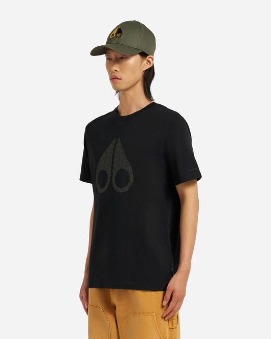 Moose Knuckles Chamblee Leaf Mens T-Shirt - Black 292