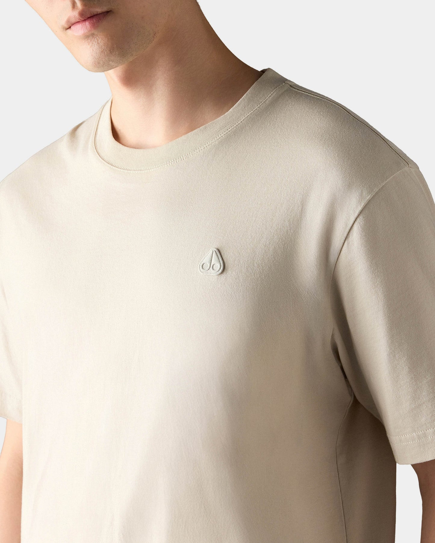 Moose Knuckles Mens Yul Classic T-Shirt - Alabaster 1705
