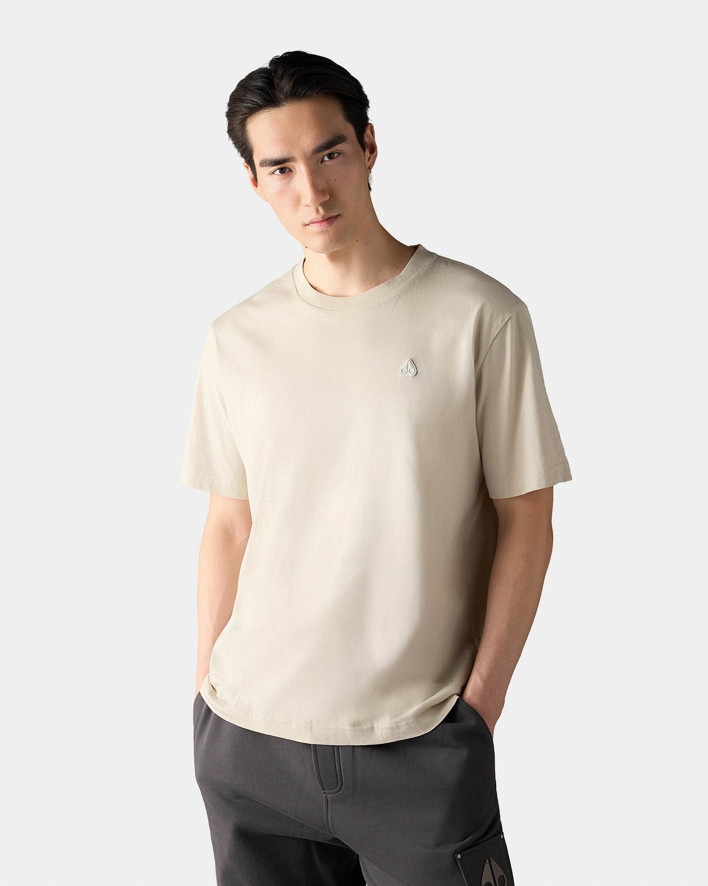 Moose Knuckles Mens Yul Classic T-Shirt - Alabaster 1705