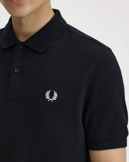 Fred Perry Mens Plain Signature Polo Shirt - Black 350