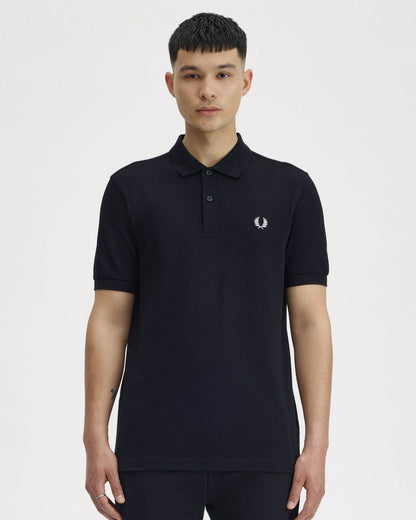 Fred Perry Mens Plain Signature Polo Shirt - Black 350