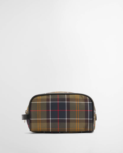 Barbour Tartan Mens Washbag - Classic/Beacon | CHO | Designer Mens Toiletry Bags