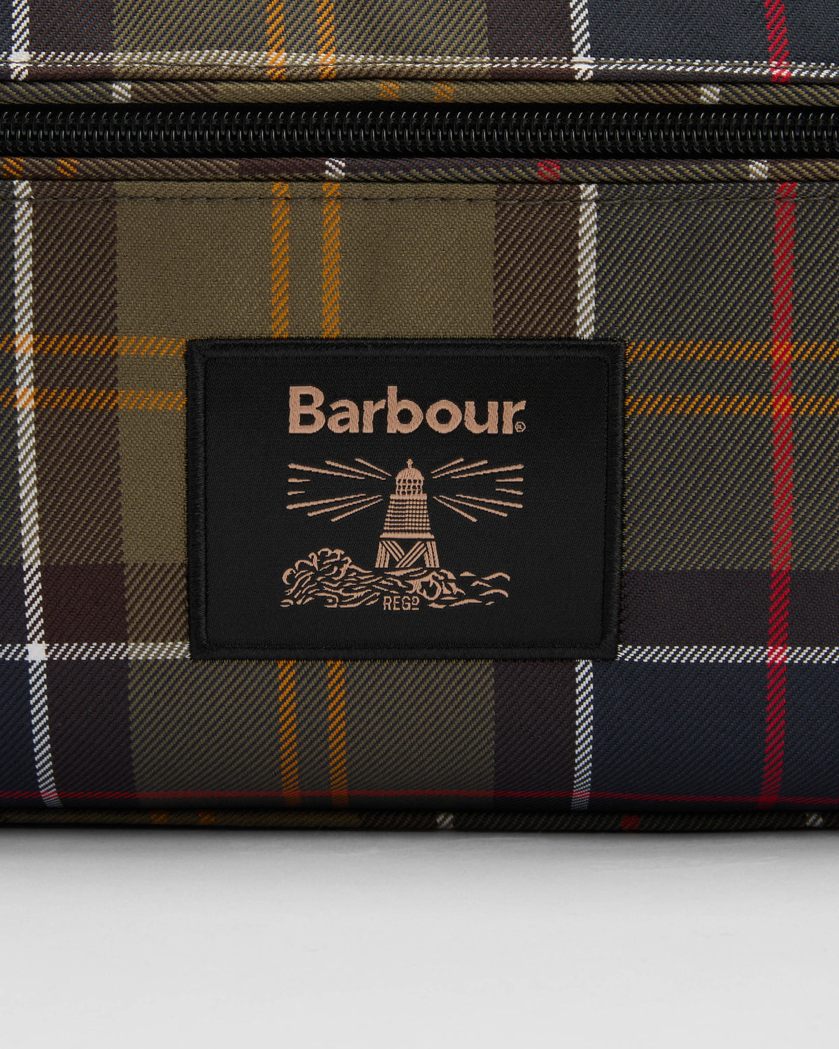 Barbour Tartan Mens Washbag - Classic/Beacon | CHO | Designer Mens Toiletry Bags
