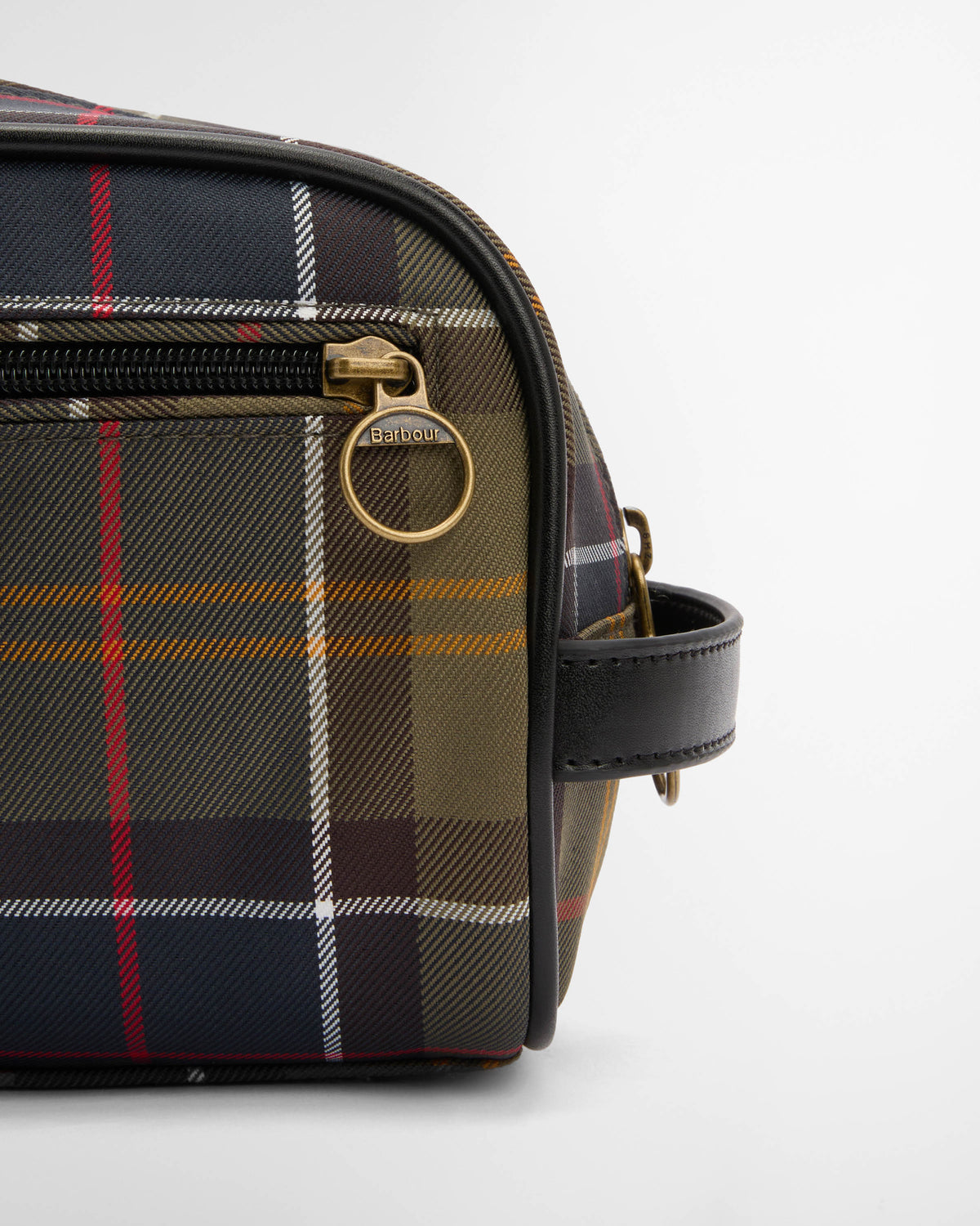 Barbour Tartan Mens Washbag - Classic/Beacon | CHO | Designer Mens Toiletry Bags