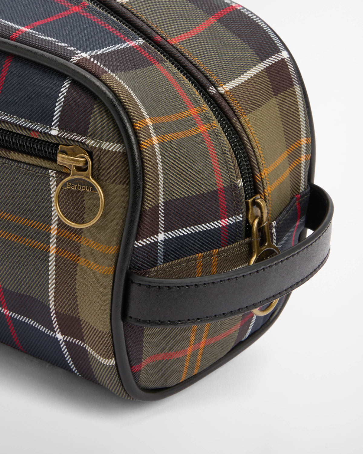 Barbour Tartan Mens Washbag - Classic/Beacon | CHO | Designer Mens Toiletry Bags