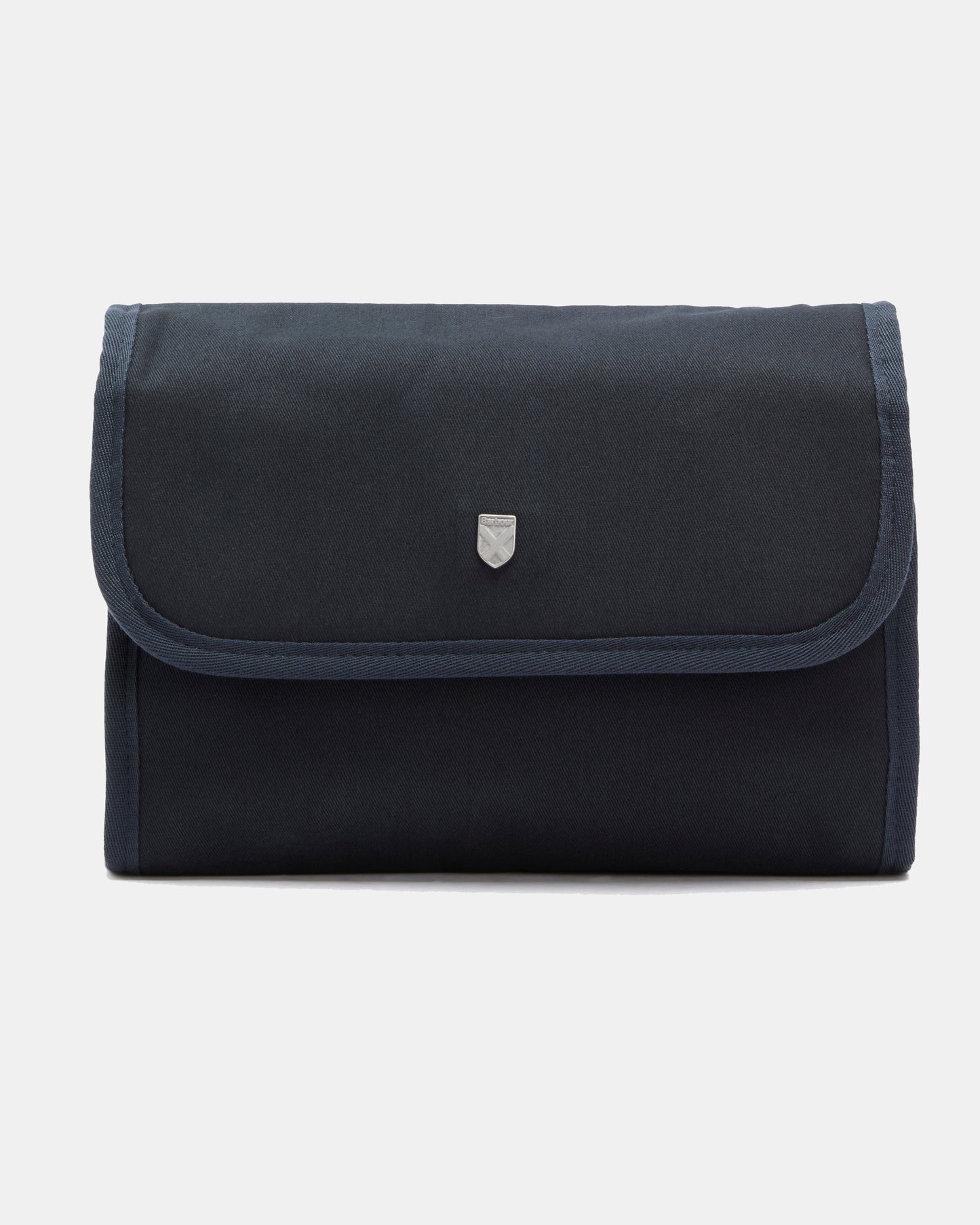 Barbour Cascade Mens Hanging Washbag - Navy | CHO | Designer Mens Bags