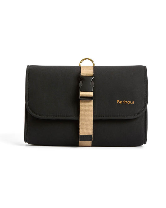 Barbour Transport Mens Hanging Washbag - Black
