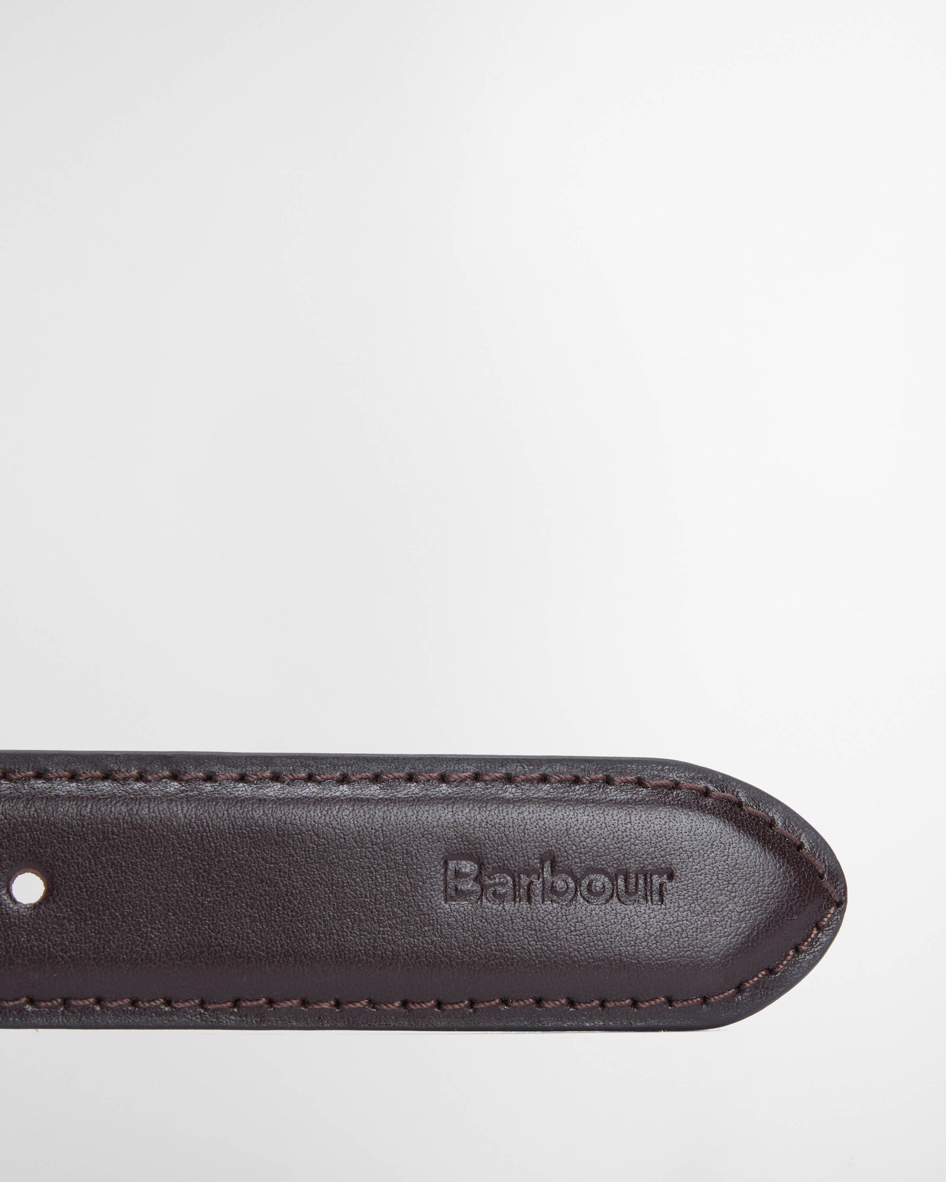 Barbour Clyde Mens Leather Belt Chestnut - Brown | CHO | Designer Mens Belts