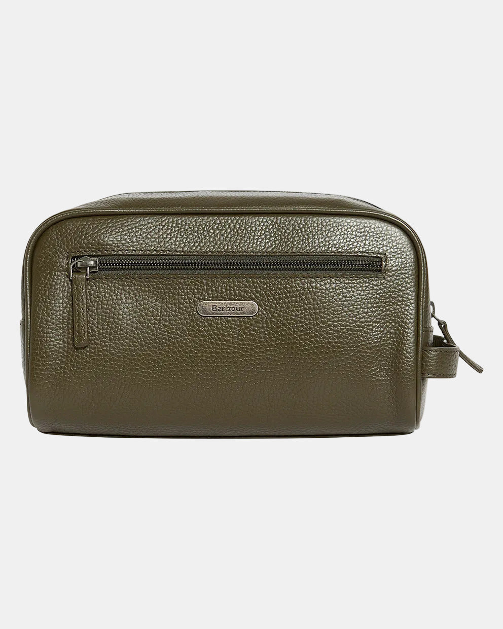 Barbour Brunton Mens Washbag - Dark Olive | CHO | Designer Mens Washbags