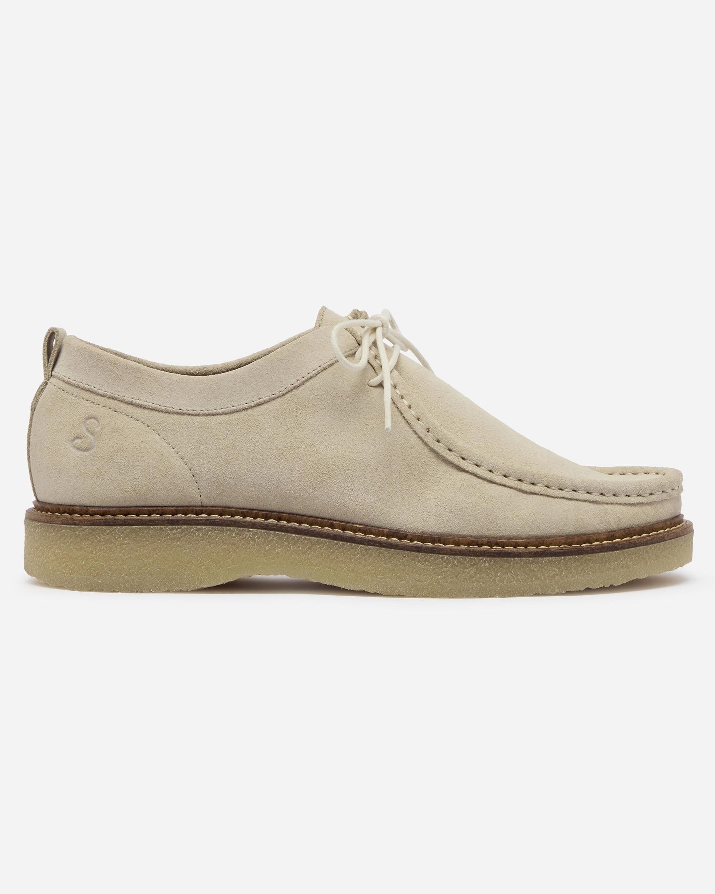 Oliver Sweeney Marana Calf Suede Mens Moccasin Shoes - Sand | CHO | Designer Mens Shoes