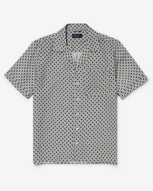 Oliver Sweeney Marvao Mens Linen Shirt - Blue