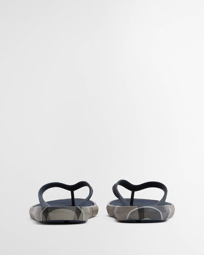 Barbour Oakdale Mens Flip Flops - Navy/Dress Tartan | CHO | Designer Mens Flip Flops