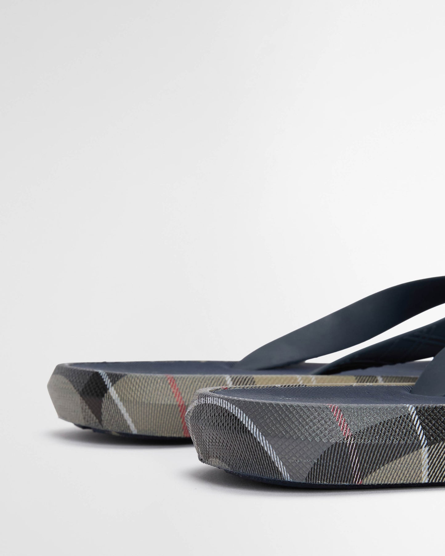 Barbour Oakdale Mens Flip Flops - Navy/Dress Tartan | CHO | Designer Mens Flip Flops