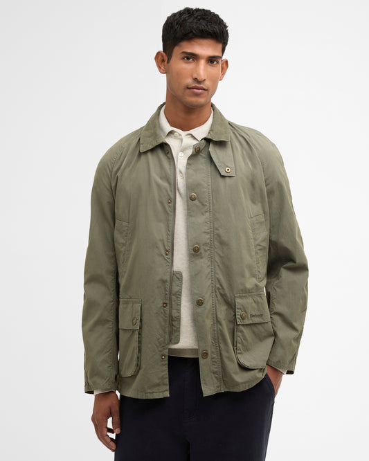 Barbour Ashby Mens Casual Jacket in Dusty Olive - Main