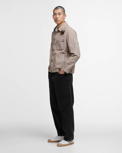 Barbour International Workers Mens Casual Jacket - Timberwolf | CHO | Designer Mens Light Jackets