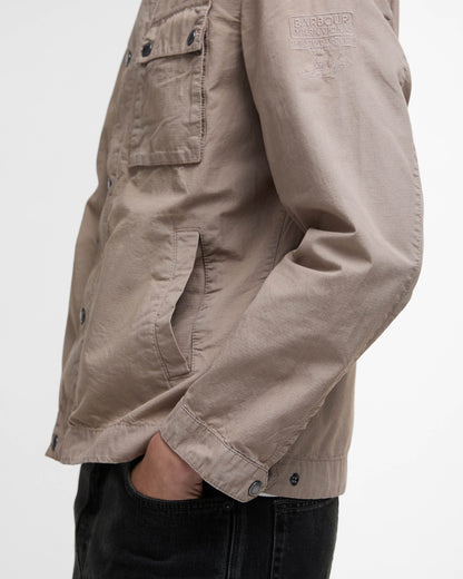 Barbour International Workers Mens Casual Jacket - Timberwolf | CHO | Designer Mens Light Jackets