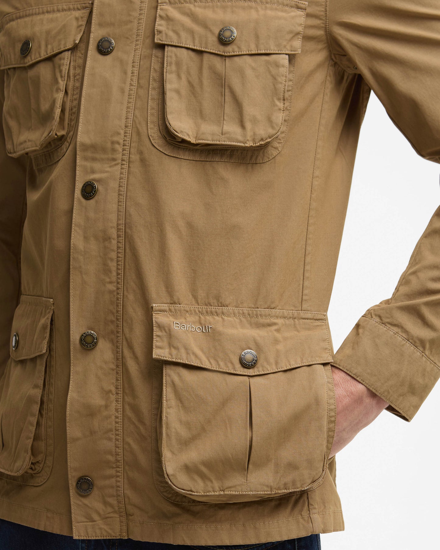 Barbour Corbridge Mens Casual Jacket - Stone | CHO | Designer Mens Casual Jackets