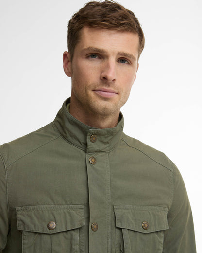 Barbour Corbridge Mens Casual Jacket - Dusty Olive | CHO | Designer Mens Casual Jackets