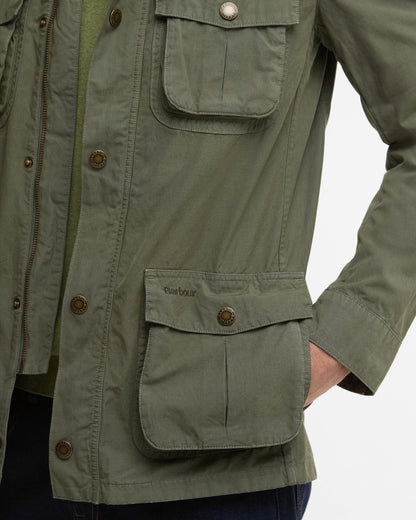 Barbour Corbridge Mens Casual Jacket - Dusty Olive | CHO | Designer Mens Casual Jackets