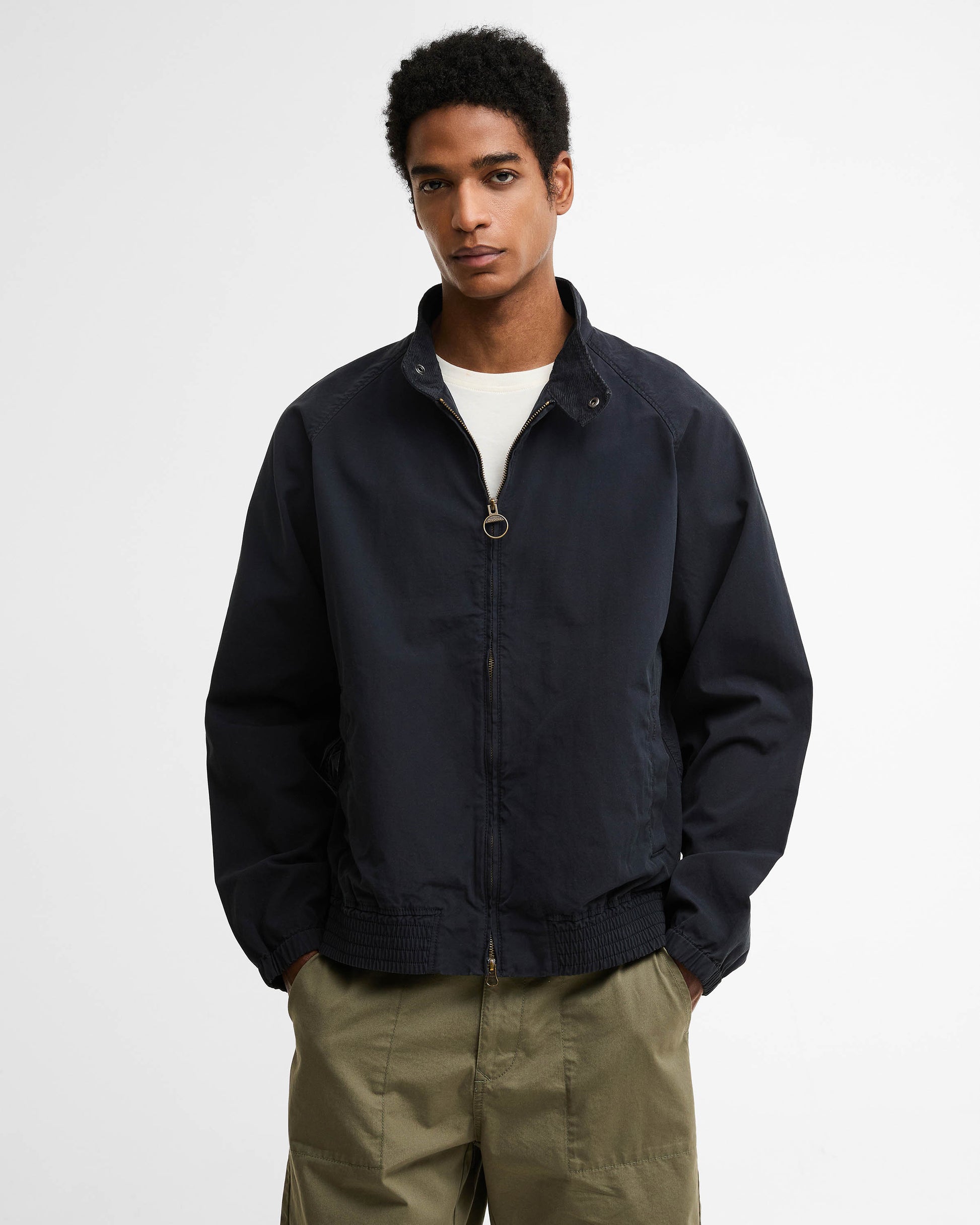 Barbour Royston Cotton Mens Casual Jacket - Dark Navy | CHO | Designer Mens Jackets