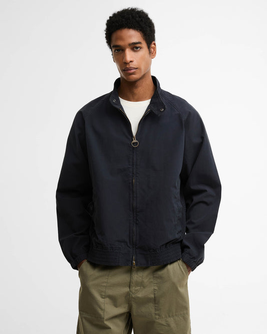 Barbour Royston Cotton Mens Casual Jacket - Dark Navy