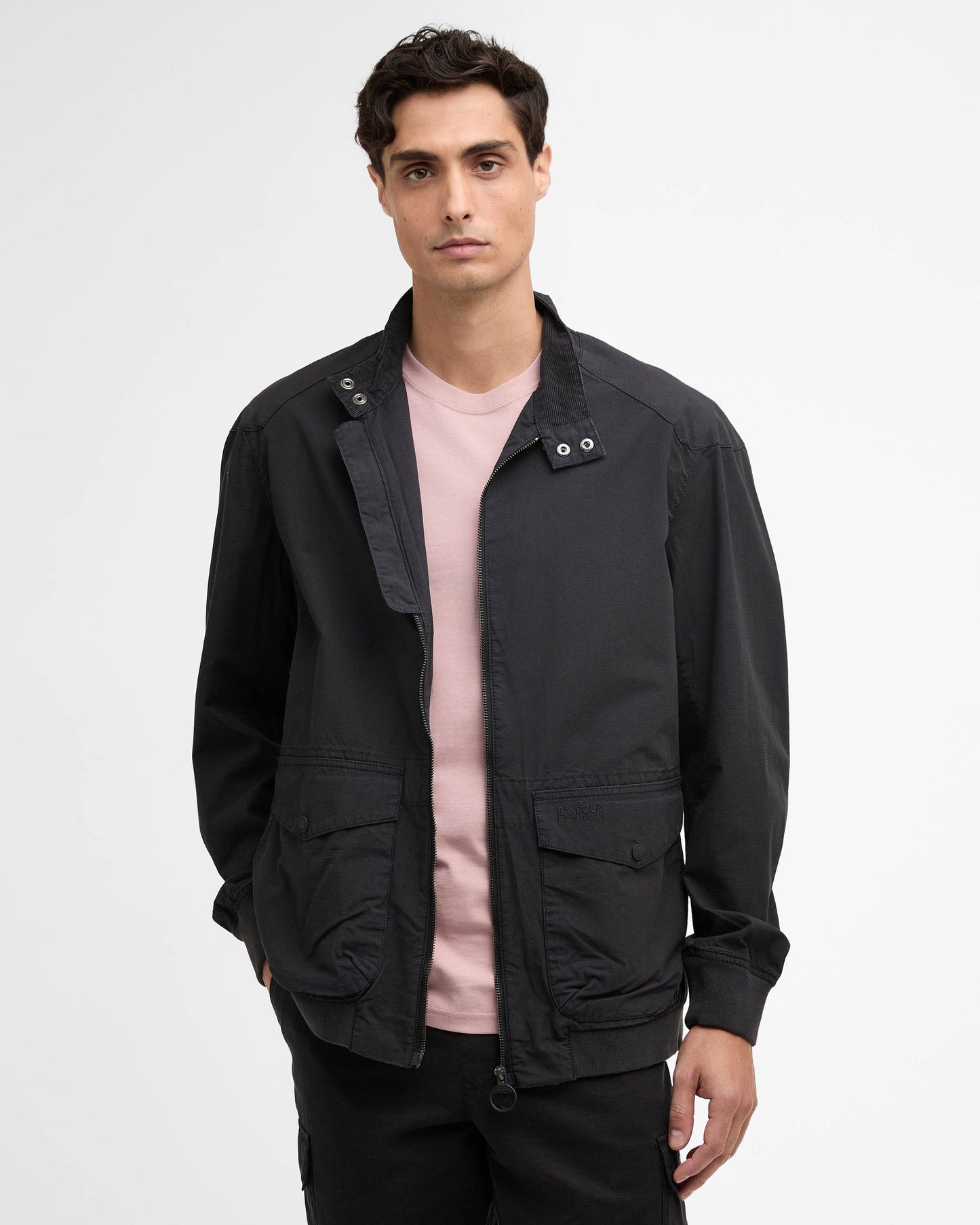 Barbour International Matley Mens Casual Jacket - Black | CHO | Designer Mens Casual Jackets