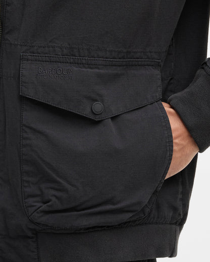 Barbour International Matley Mens Casual Jacket - Black | CHO | Designer Mens Casual Jackets