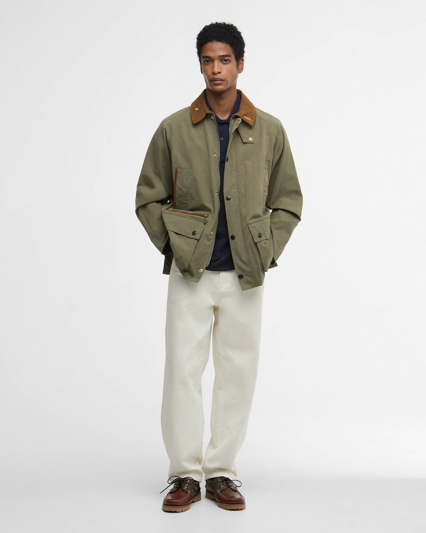 Barbour Icons Bedale Mens Casual Jacket - Fern | CHO | Designer Mens Casual Jackets