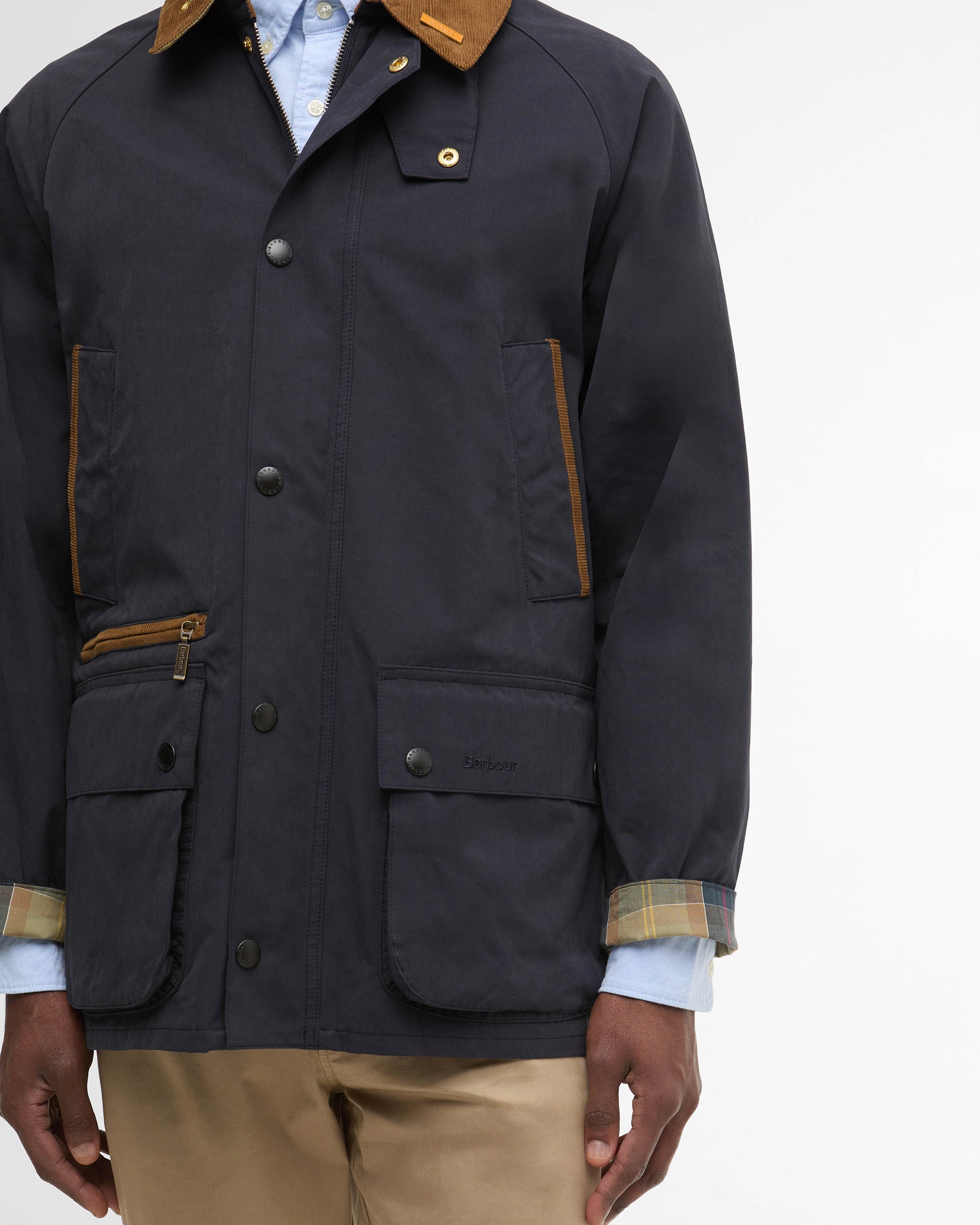 Barbour Icons Bedale Mens Casual Jacket - Navy | CHO | Designer Mens Casual Jackets