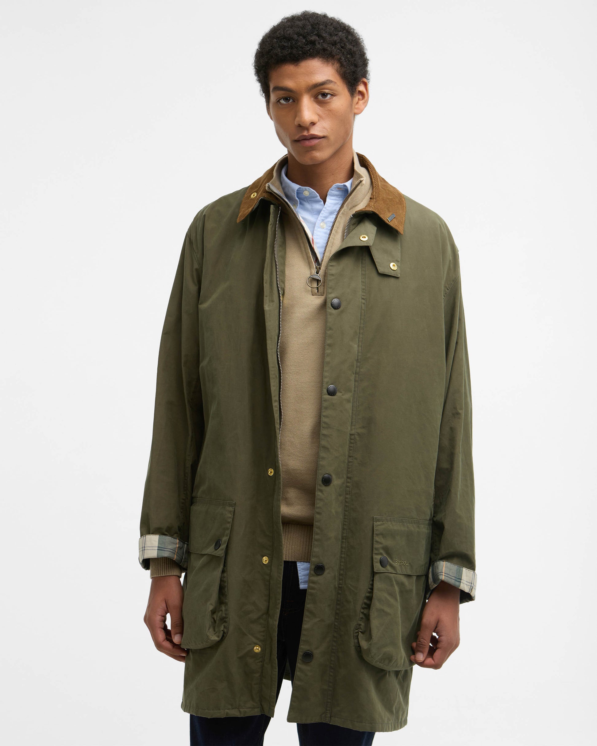 Barbour Icons Border Mens Casual Jacket - Ivy Green | CHO | Designer Mens Casual Jackets