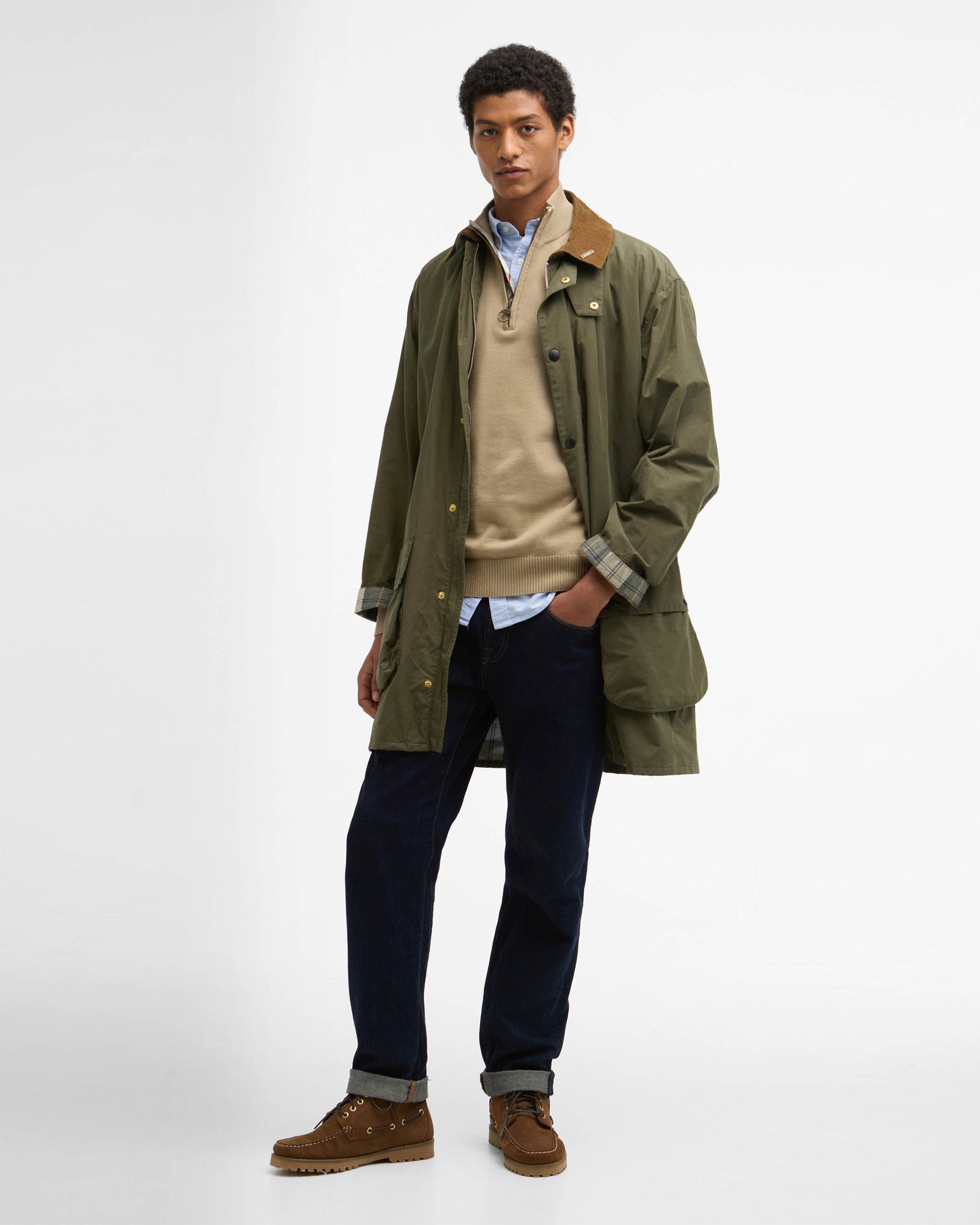 Barbour Icons Border Mens Casual Jacket - Ivy Green | CHO | Designer Mens Casual Jackets