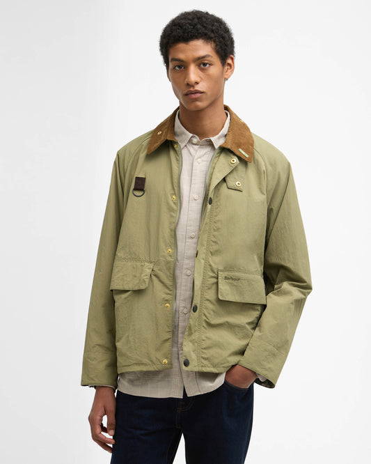 Barbour Icons Spey Mens Casual Jacket - Bleached Olive