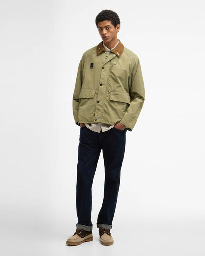 Barbour Icons Spey Mens Casual Jacket - Bleached Olive