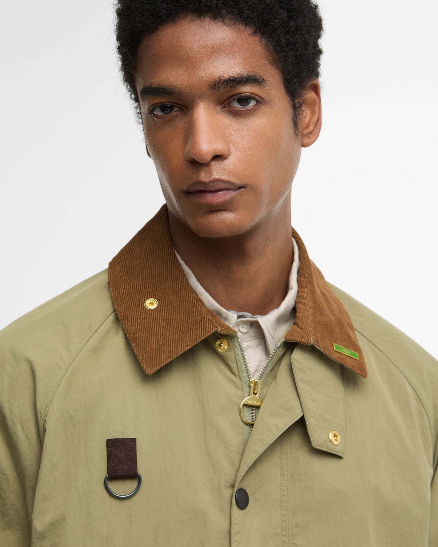 Barbour Icons Spey Mens Casual Jacket - Bleached Olive
