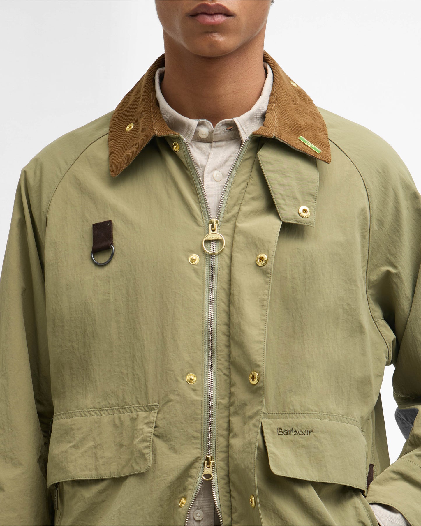 Barbour Icons Spey Mens Casual Jacket - Bleached Olive