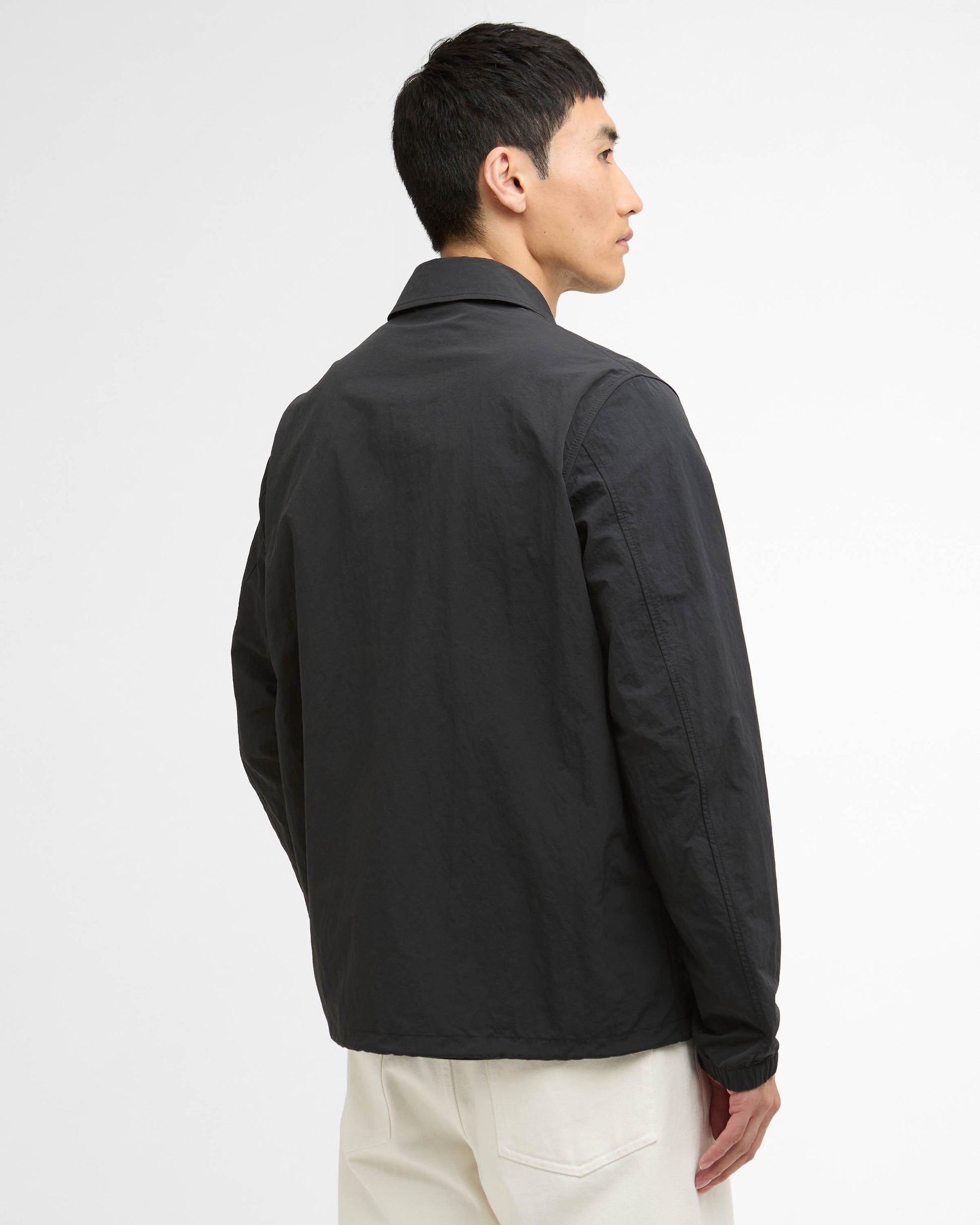 Barbour International Coach Mens Casual Jacket - Black | CHO | Designer Mens Casual Jackets