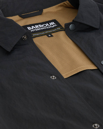Barbour International Coach Mens Casual Jacket - Black | CHO | Designer Mens Casual Jackets