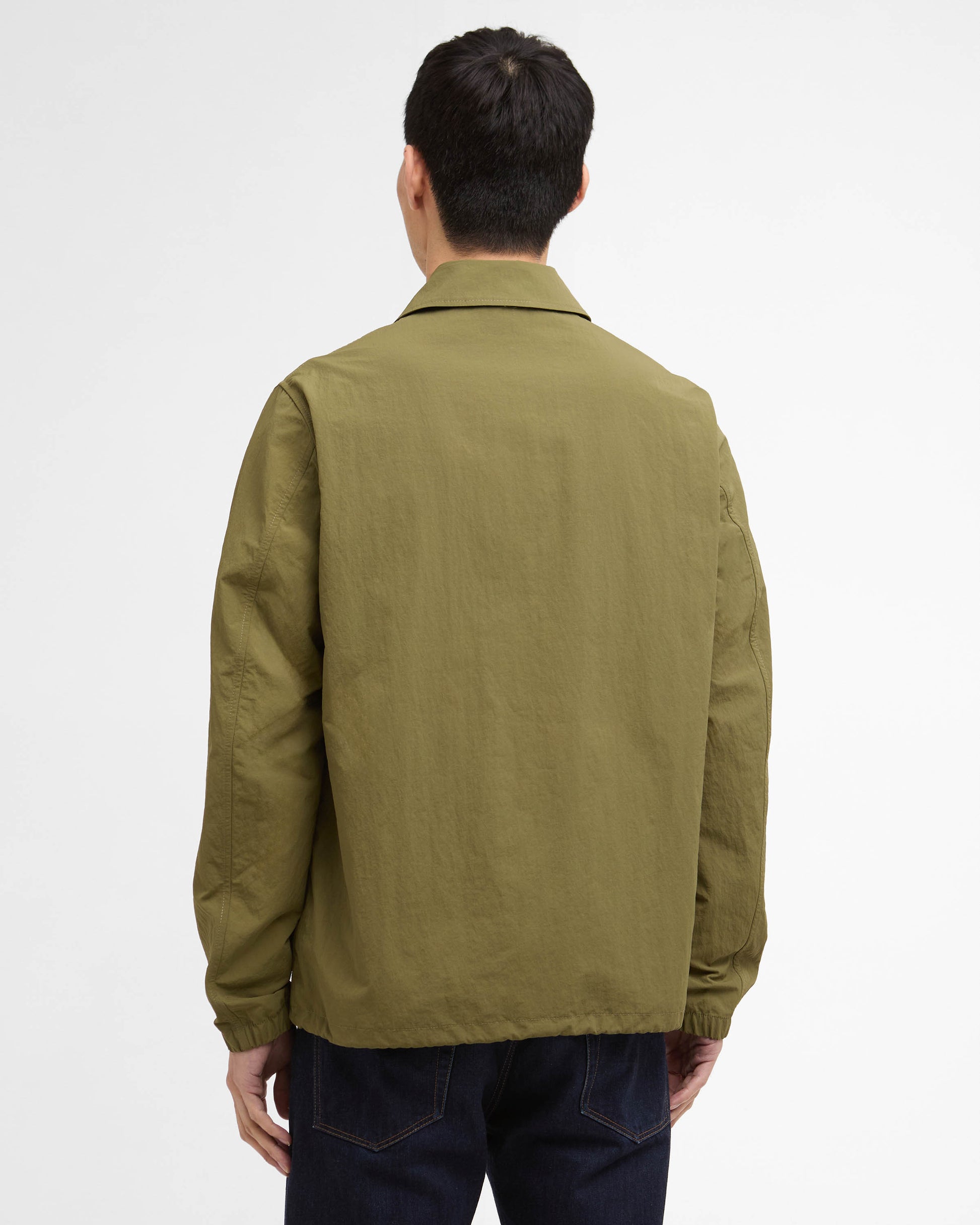 Barbour International Coach Mens Casual Jacket - Burnt Olive | CHO | Designer Mens Casual Jackets