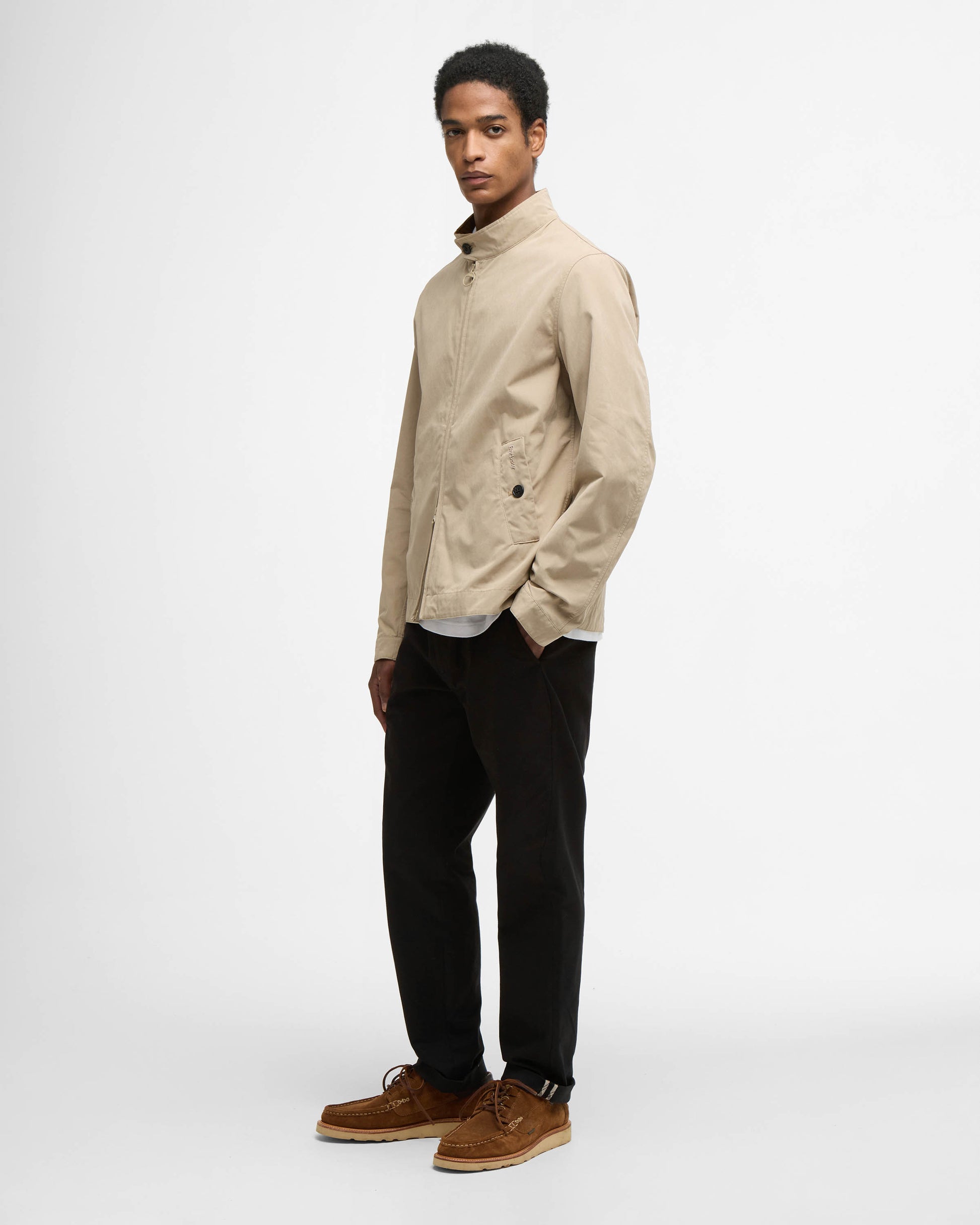 Barbour Tyneside Mens Casual Jacket - Washed Stone | CHO | Designer Mens Casual Jackets