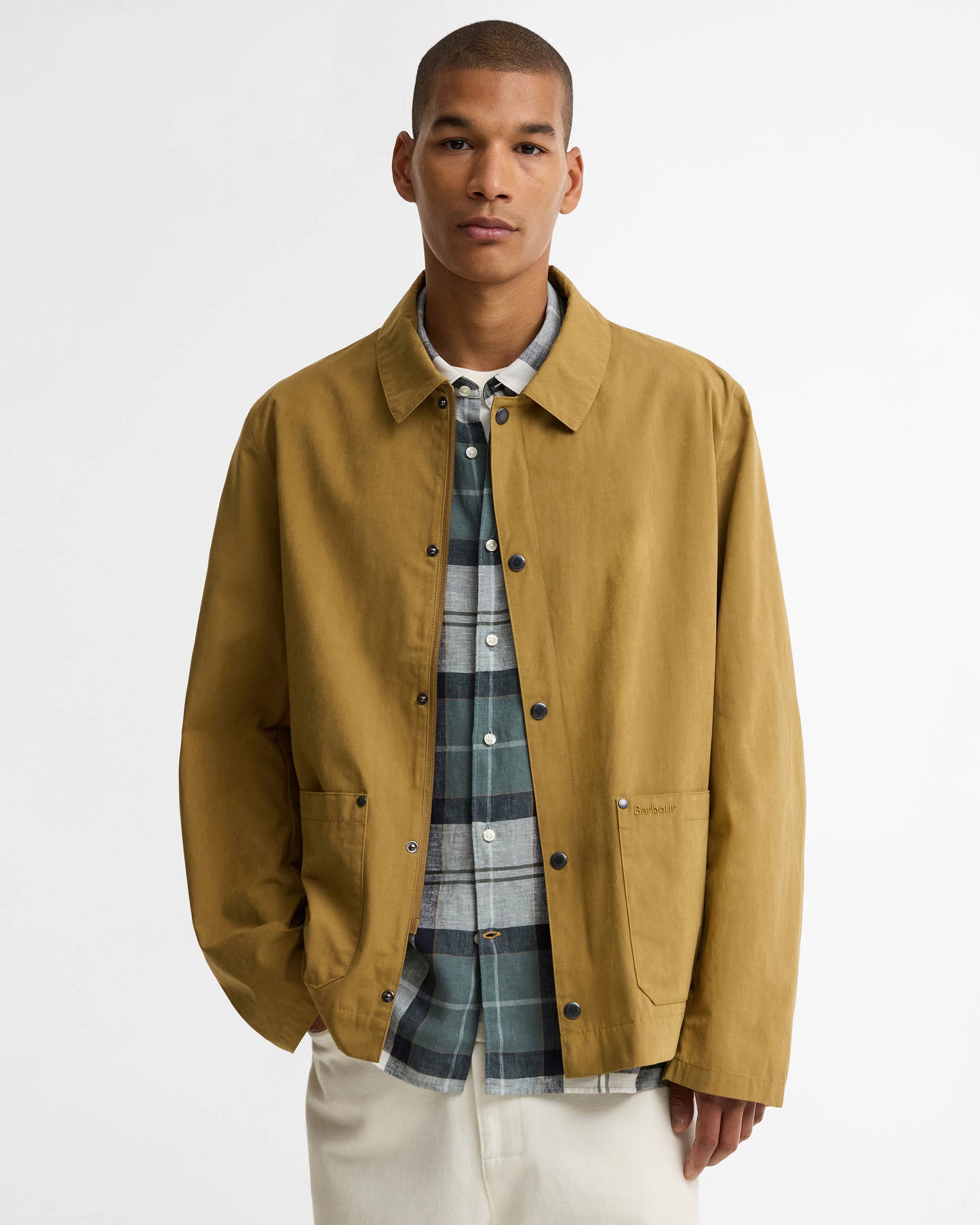 Barbour Bayfield Mens Casual Jacket - Camel | CHO | Designer Mens Jackets