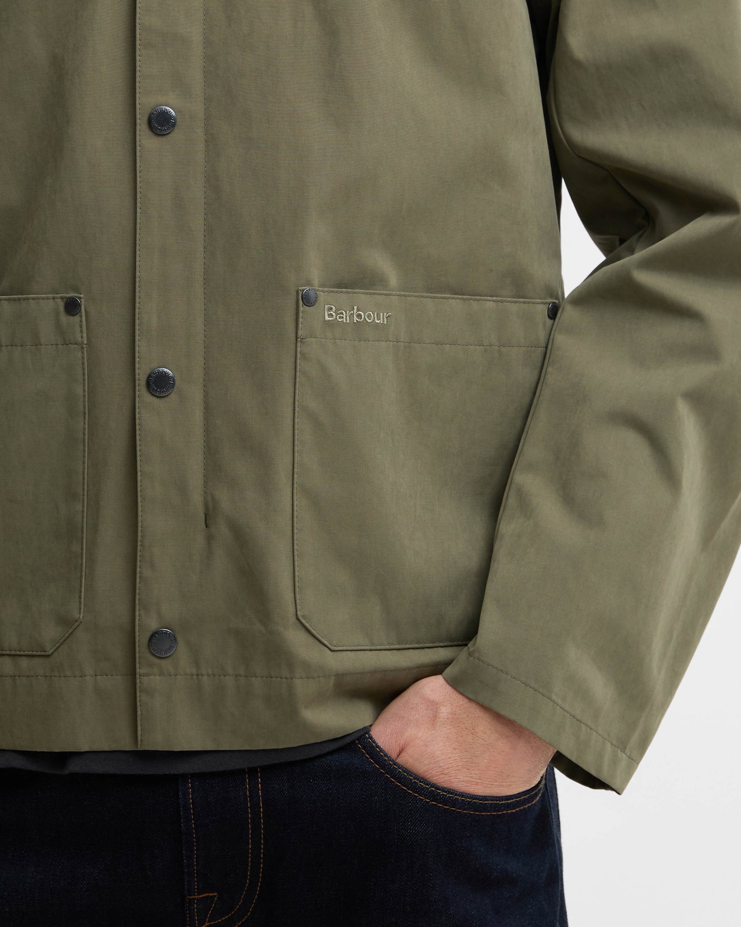 Barbour Bayfield Mens Casual Jacket - Dusty Olive