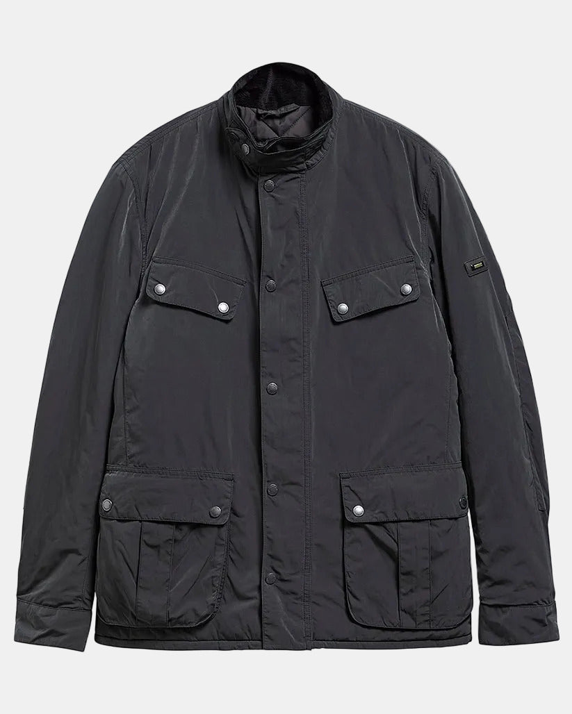Barbour International Mens 90th Anniversary Duke Casual Jacket - Black | CHO | Designer Mens Jackets