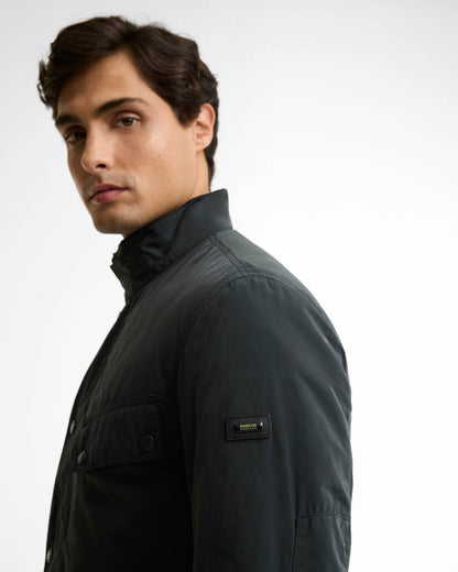 Barbour International Mens 90th Anniversary Duke Casual Jacket - Black | CHO | Designer Mens Jackets