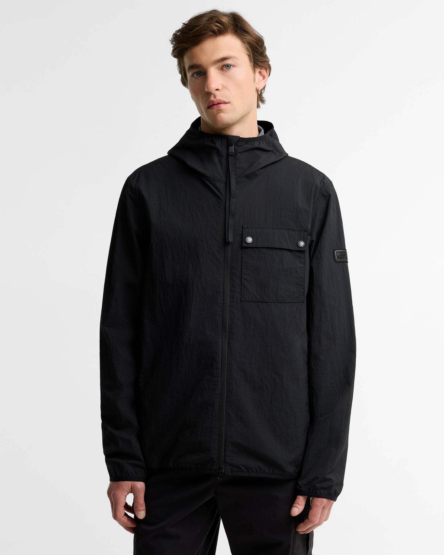 Barbour International Dalliston Mens Casual Jacket - Black | CHO | Designer Mens Jackets